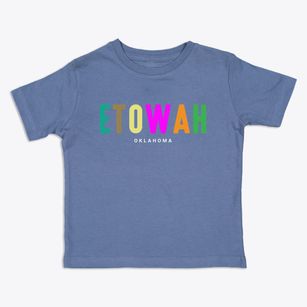 Etowah Oklahoma Color Pop Toddler T-Shirt