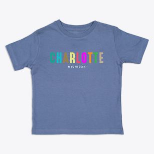 Charlotte Michigan Color Pop Toddler T-Shirt