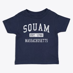 Squam Massachusetts Classic Established Toddler T-Shirt