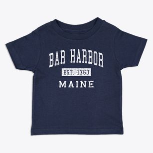 Bar Harbor Maine Classic Established Toddler T-Shirt