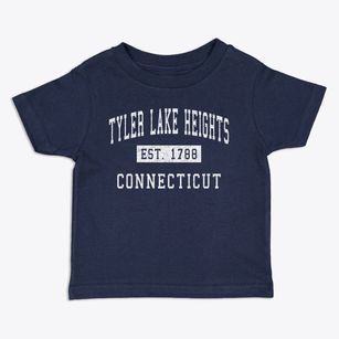 Tyler Lake Heights Connecticut Classic Established Toddler T-Shirt