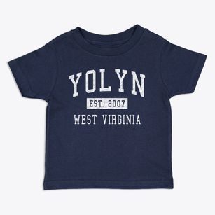 Yolyn West Virginia Classic Established Toddler T-Shirt