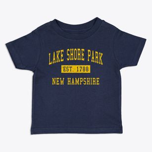 Lake Shore Park New Hampshire Classic Established Toddler T-Shirt