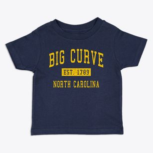 Big Curve North Carolina Classic Established Toddler T-Shirt