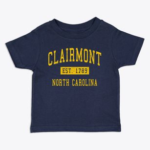 Clairmont North Carolina Classic Established Toddler T-Shirt
