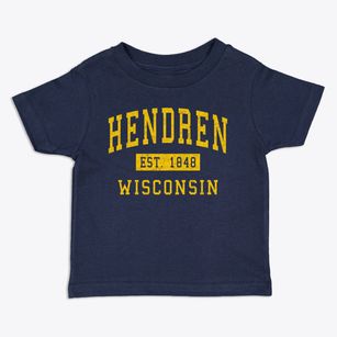 Hendren Wisconsin Classic Established Toddler T-Shirt