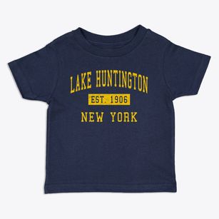 Lake Huntington New York Classic Established Toddler T-Shirt