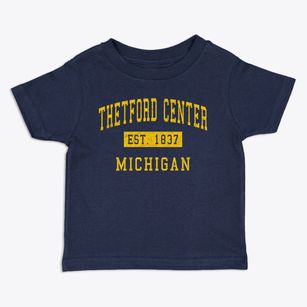 Thetford Center Michigan Classic Established Toddler T-Shirt