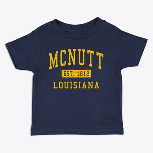 Mcnutt Louisiana Classic Established Toddler T-Shirt