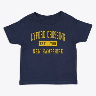 Lyford Crossing New Hampshire Classic Established Toddler T-Shirt
