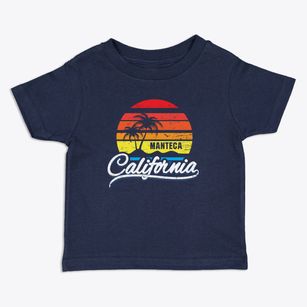Manteca California Palm Tree Sunset Toddler T-Shirt