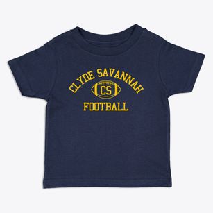 Clyde Savannah High School Classic Football Toddler T-Shirt