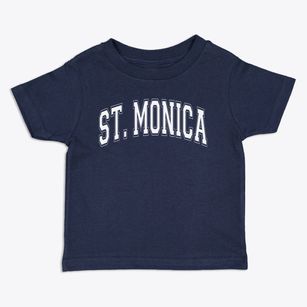 Saint Monica Elementary School Varsity Arch Toddler T-Shirt