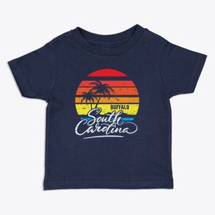Buffalo South Carolina Palm Tree Sunset Toddler T-Shirt