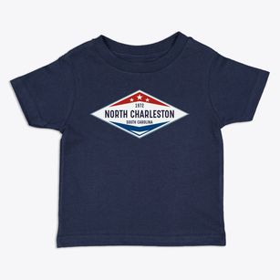 North Charleston South Carolina Diamond Star Toddler T-Shirt