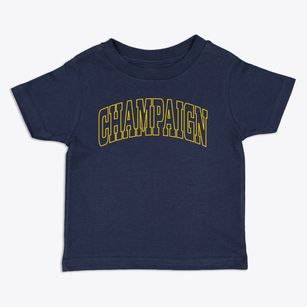 Champaign Illinois Trendy Block Toddler T-Shirt