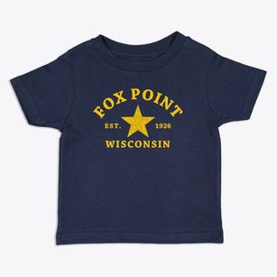 Fox Point Wisconsin Star Toddler T-Shirt