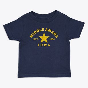 Middle Amana Iowa Star Toddler T-Shirt