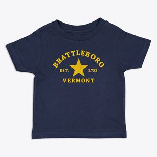 Brattleboro Vermont Star Toddler T-Shirt