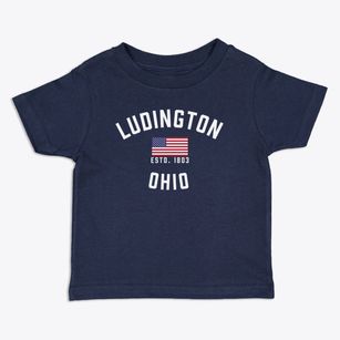 Ludington Ohio Patriot Toddler T-Shirt
