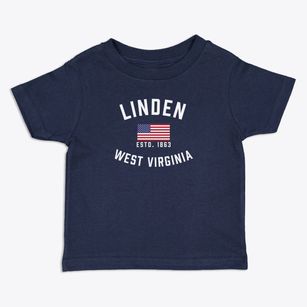 Linden West Virginia Patriot Toddler T-Shirt