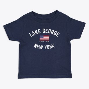 Lake George New York Patriot Toddler T-Shirt