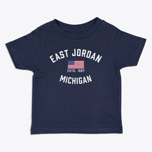 East Jordan Michigan Patriot Toddler T-Shirt