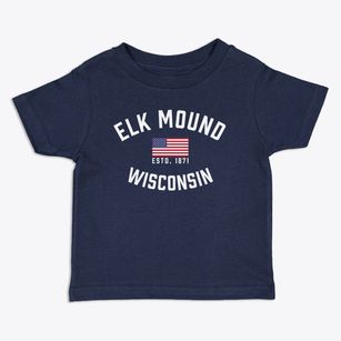 Elk Mound Wisconsin Patriot Toddler T-Shirt