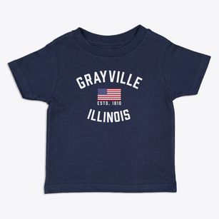 Grayville Illinois Patriot Toddler T-Shirt