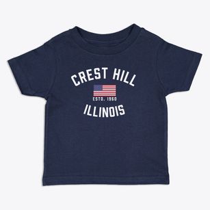 Crest Hill Illinois Patriot Toddler T-Shirt