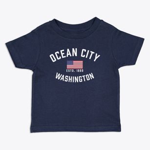 Ocean City Washington Patriot Toddler T-Shirt