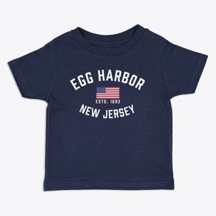 Egg Harbor New Jersey Patriot Toddler T-Shirt