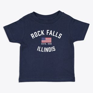 Rock Falls Illinois Patriot Toddler T-Shirt