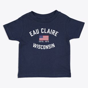 Eau Claire Wisconsin Patriot Toddler T-Shirt