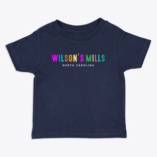 Wilson's Mills North Carolina Color Pop Toddler T-Shirt