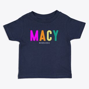 Macy Nebraska Color Pop Toddler T-Shirt