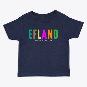 Efland North Carolina Color Pop Toddler T-Shirt