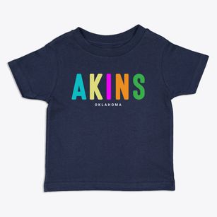Akins Oklahoma Color Pop Toddler T-Shirt