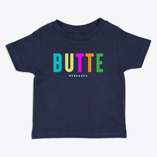 Butte Nebraska Color Pop Toddler T-Shirt