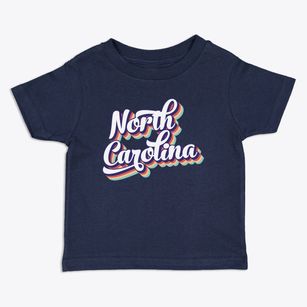  North Carolina Retro Candy Vibes Toddler T-Shirt
