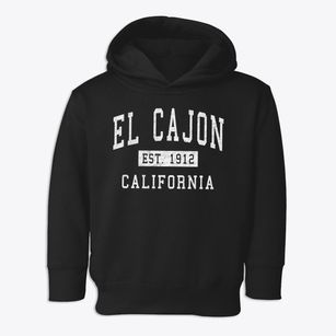 El Cajon California Classic Established Toddler Hoodie