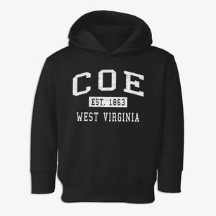 Coe West Virginia Classic Established Toddler Hoodie