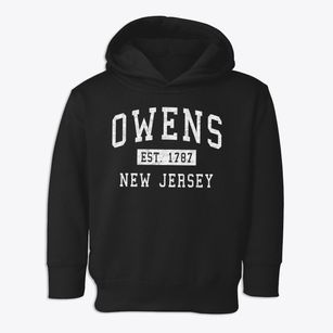 Owens New Jersey Classic Established Toddler Hoodie