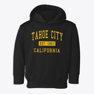 Tahoe City California Classic Established Toddler Hoodie