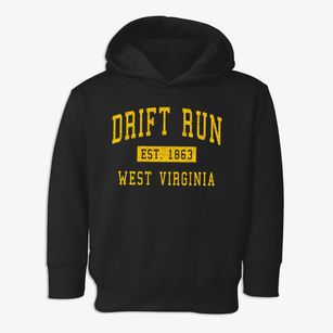 Drift Run West Virginia Classic Established Toddler Hoodie