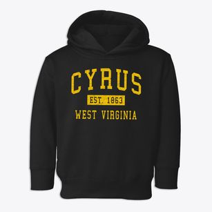 Cyrus West Virginia Classic Established Toddler Hoodie