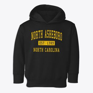 North Asheboro North Carolina Classic Established Toddler Hoodie