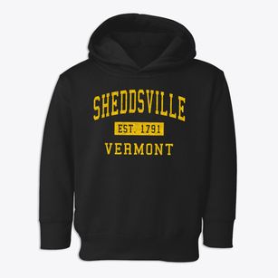 Sheddsville Vermont Classic Established Toddler Hoodie