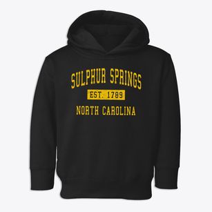 Sulphur Springs North Carolina Classic Established Toddler Hoodie