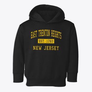 East Trenton Heights New Jersey Classic Established Toddler Hoodie